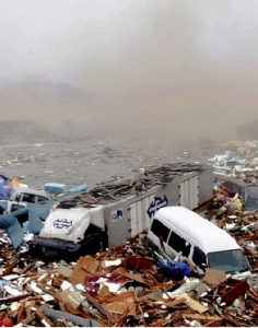 An image of the wholesale destruction caused by a tsunami after the recent Japanese earthquake.
