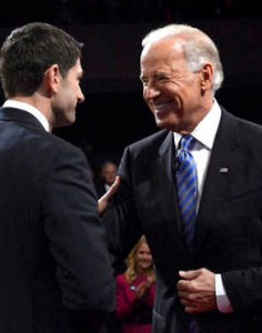 Congressman Paul Ryan and Vice President Joe Biden.